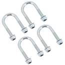M8 Round Bend U Bolt 27mm x 53mm Width x Length Pipe Clamp Fixing