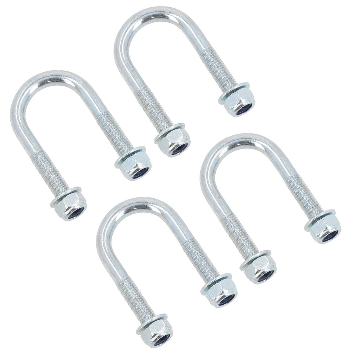 M8 Round Bend U Bolt 27mm x 53mm Width x Length Pipe Clamp Fixing