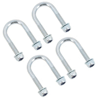 M8 Round Bend U Bolt 27mm x 53mm Width x Length Pipe Clamp Fixing