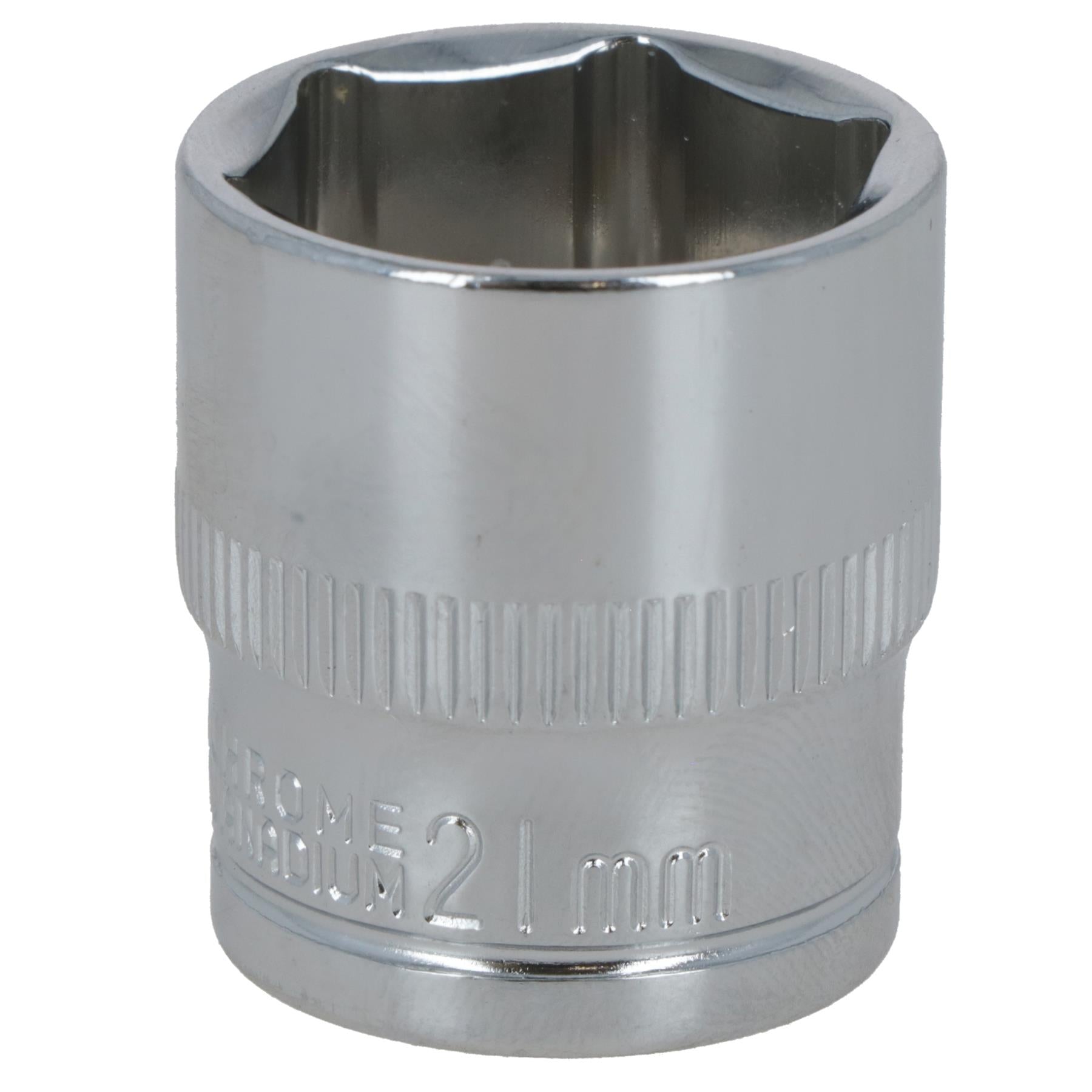 21mm 3/8" Drive Shallow Metric Socket Single Hex / 6 sided Bergen
