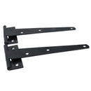 6" / 150mm Tee Hinges Shed Door Gate T Strap Hinge Pair With Fixings