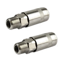 Air Line Hose Connector Female PCL Quick Release 3/8 Male Thread 2pk FT006