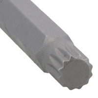 Douilles cannelées extra longues 3/8" 7 pièces M4 - M10 Longueur totale 110 mm