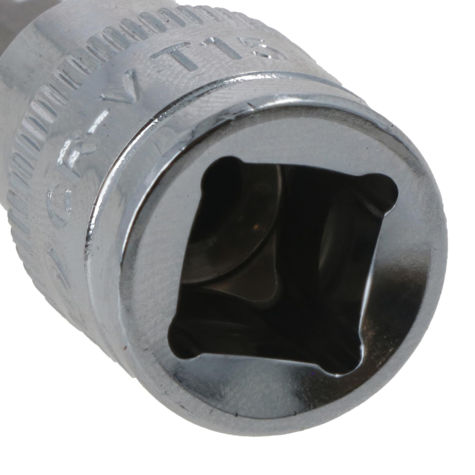 T15 Male Torx Bit Star Socket 3/8" Drive Standard Internal Chrome Vanadium Steel