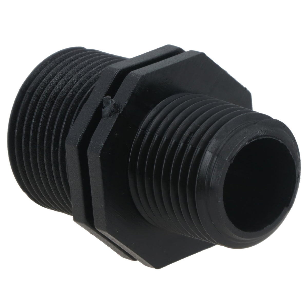 Polypropylene PP Male Threaded Pipe Reducing Nipple 3/4in x 1/2in BSP