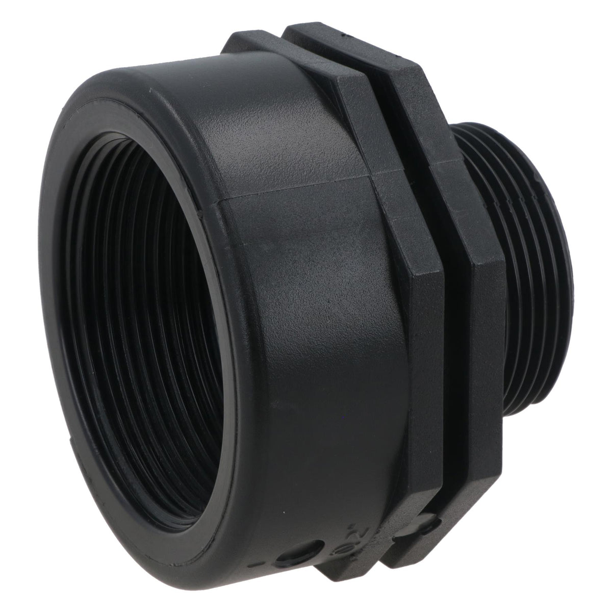 Polypropylene PP Threaded Reducing Socket Female – Male 2in – 1-1/2in BSP