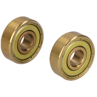 2pk Industrial Gold Bearing 608Z ID8 OD22 x W7mm ABEC 7 High Precision