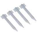 Garden Single Sleeper Straight Support Spike Stake Galvanised 440mm