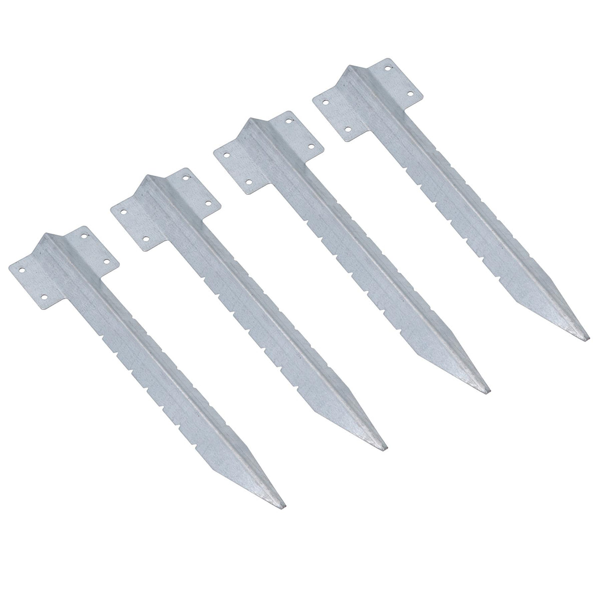 Garden Single Sleeper Straight Support Spike Stake Galvanised 440mm
