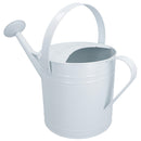 7L Watering Can White Steel Metal Water Greenhouse Garden Plants Home