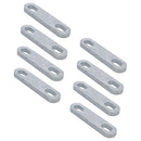 M12 U-Bolt Plate 61mm to 85mm Internal Width Thick Galvanised N-Bolt Backing