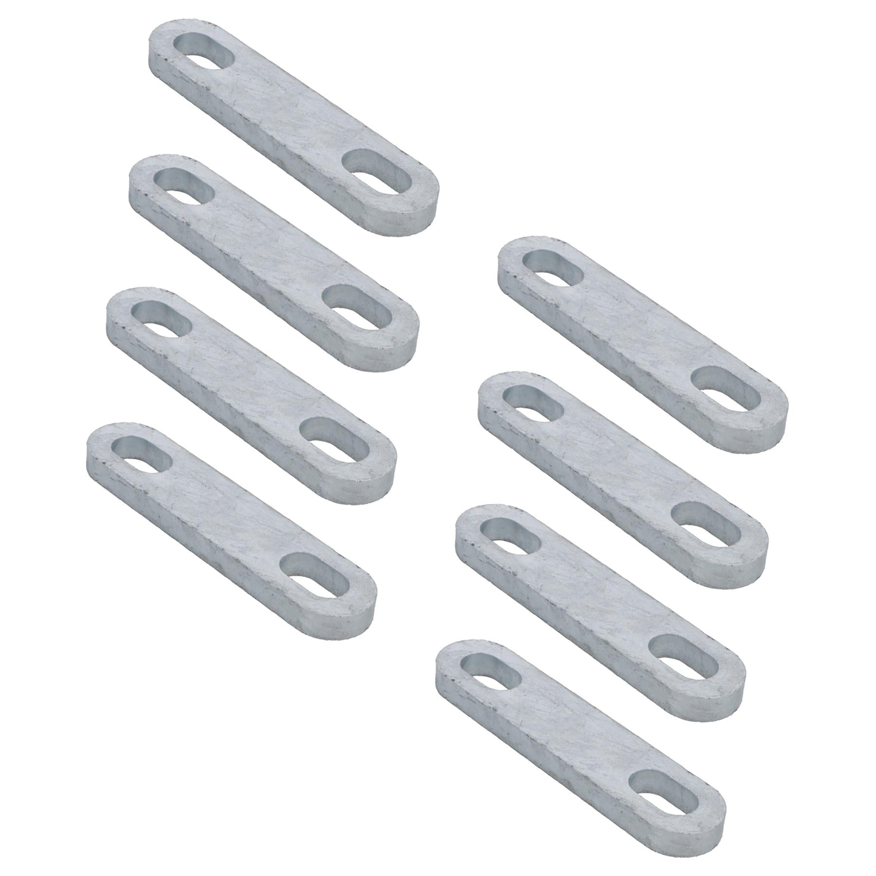 M12 U-Bolt Plate 61mm to 85mm Internal Width Thick Galvanised N-Bolt Backing