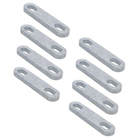 M12 U-Bolt Plate 61mm to 85mm Internal Width Thick Galvanised N-Bolt Backing