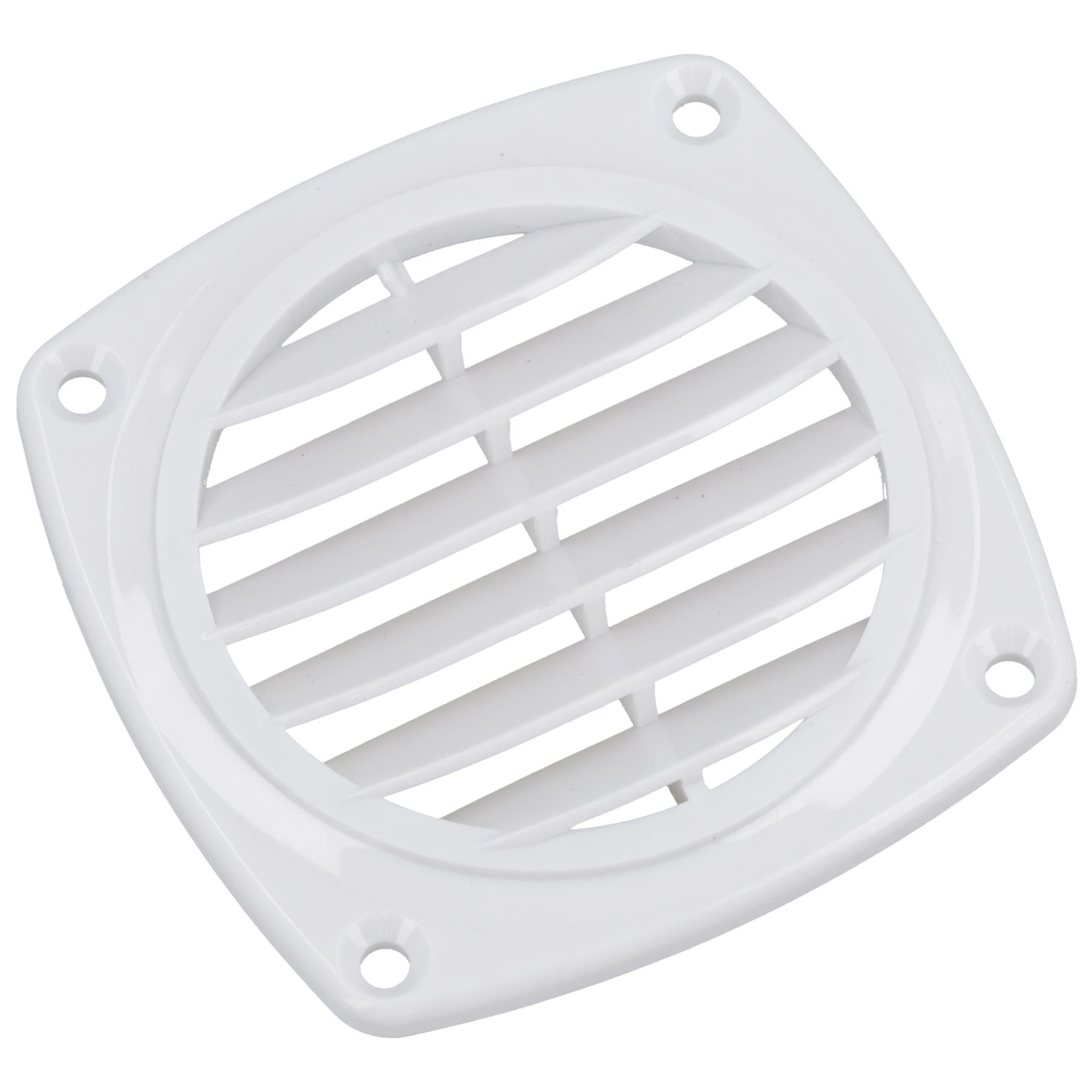 2 Stück Lamellen-Entlüftungsgitter, hochwertiges Ventilatorgitter, 82 mm, für Boote, Wohnwagen und Wohnmobile