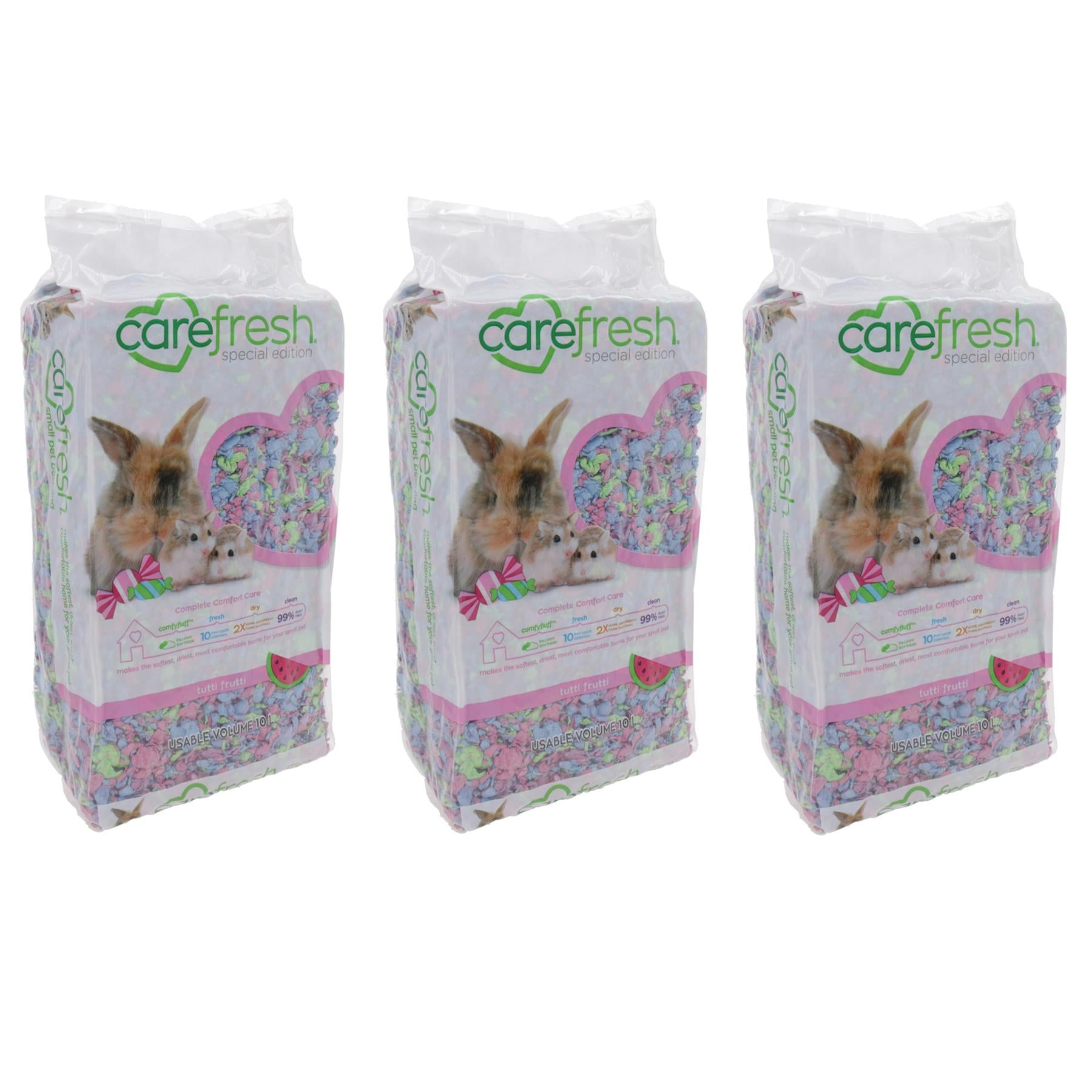 Litière de qualité pour petits animaux Tutti Fruitti 10 L pour lapins d'Inde, 99 % sans poussière