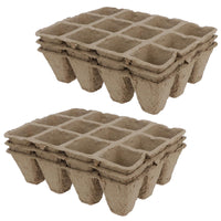 Biodegradable Seedling Starter Germination Trays Fibre Plant Pots