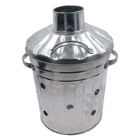 Mini Garden Incinerator Bin Small Fire Bin Galvanised Steel for Burning Wood Waste