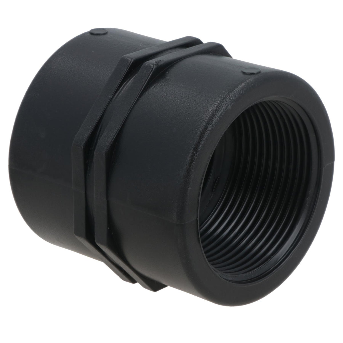 Polypropylene PP Female Threaded Pipe Fitting Sockets 1-1/2in – 1-1/2in BSP