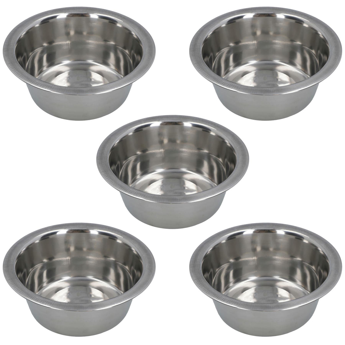 Stainless Steel Small Pet Bowl For Food Water Feeding Dogs Cats 13cm Wide