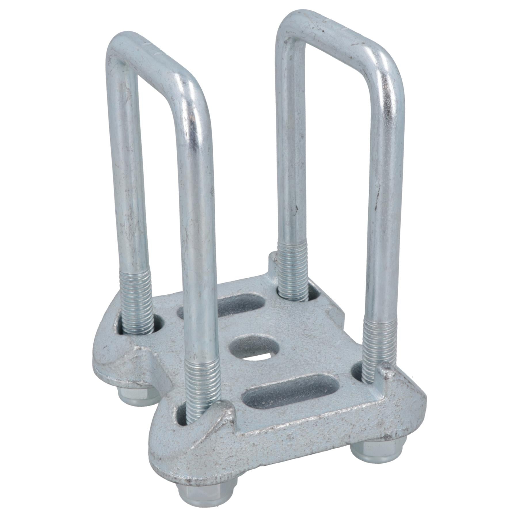 2 U Bolts 1 Base Plate For Ifor Williams Twin Parabolic Leaf Spring 115x53mm