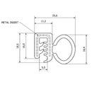 Joint de porte extrudé en caoutchouc de 4,8 m pour Morris Minor Traveller 1948-1971 de qualité OEM