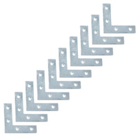 Corner Mending Plates Flat L Shape Fixing Brackets 50mm x 50mm x 10mm