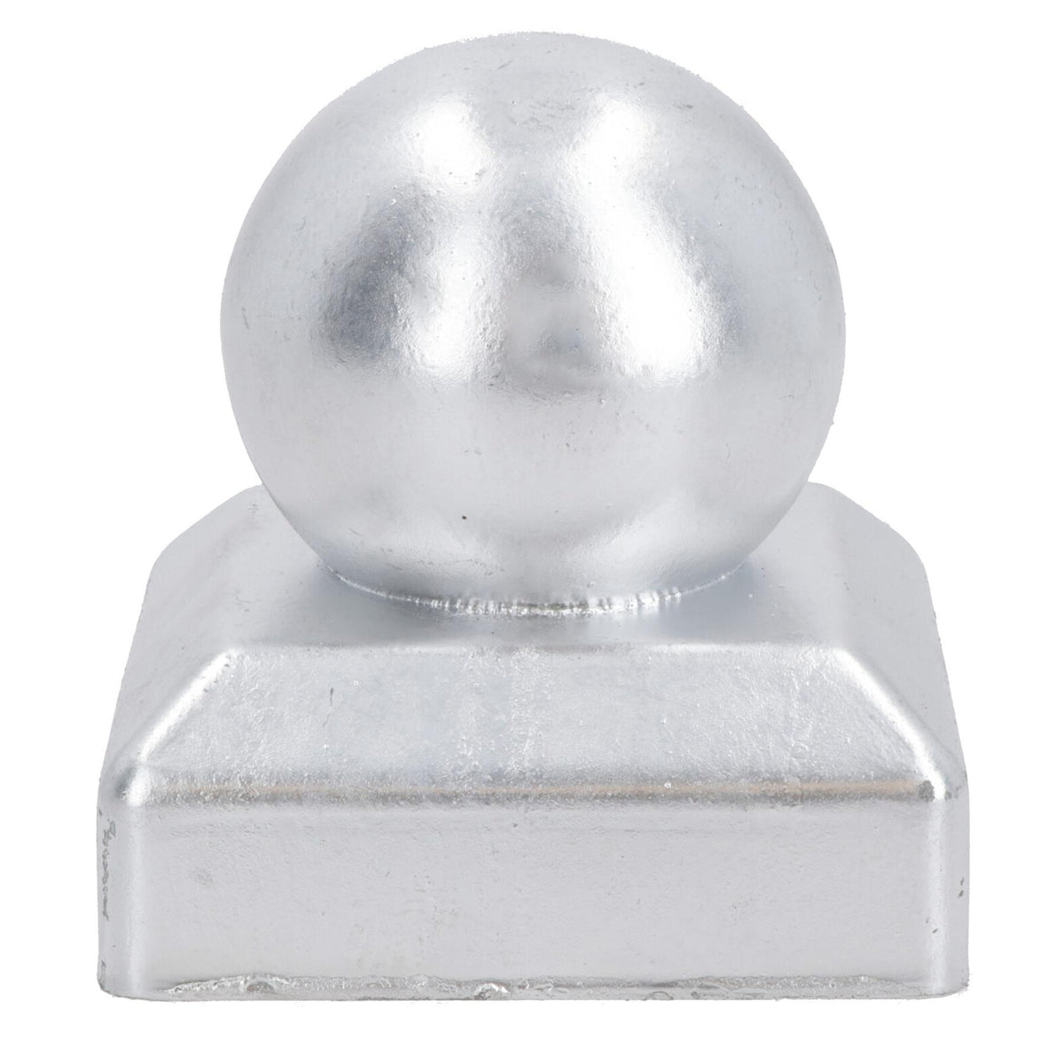 Metal Fence Post Caps Round / Ball 75mm x 75mm Protector Cover Silver