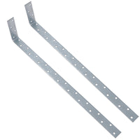 Vertical Light Duty Restraint Strap 600mm Length 100mm Bend Galvanised
