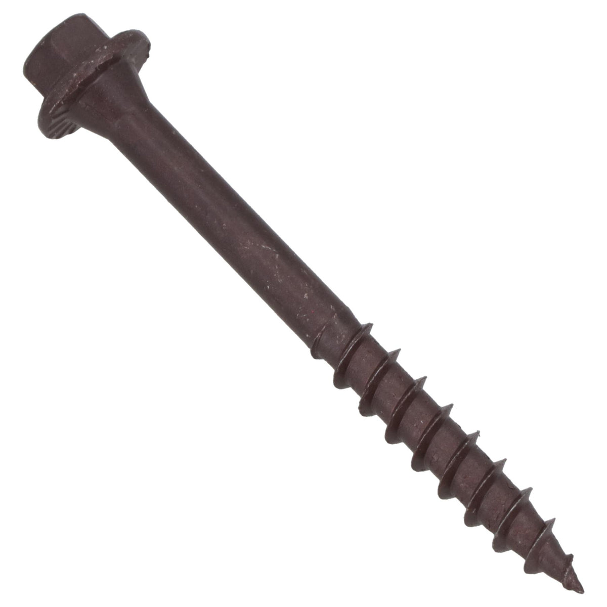 63mm Timber Sleeper Wood Screws For Railway Sleepers Hex Head Brown 30pc