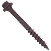 63mm Timber Sleeper Wood Screws For Railway Sleepers Hex Head Brown 30pc