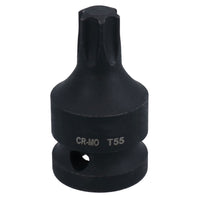 1/2in Drive Male Torx Star Impacted Impact Shallow Stubby Socket T55 – T100