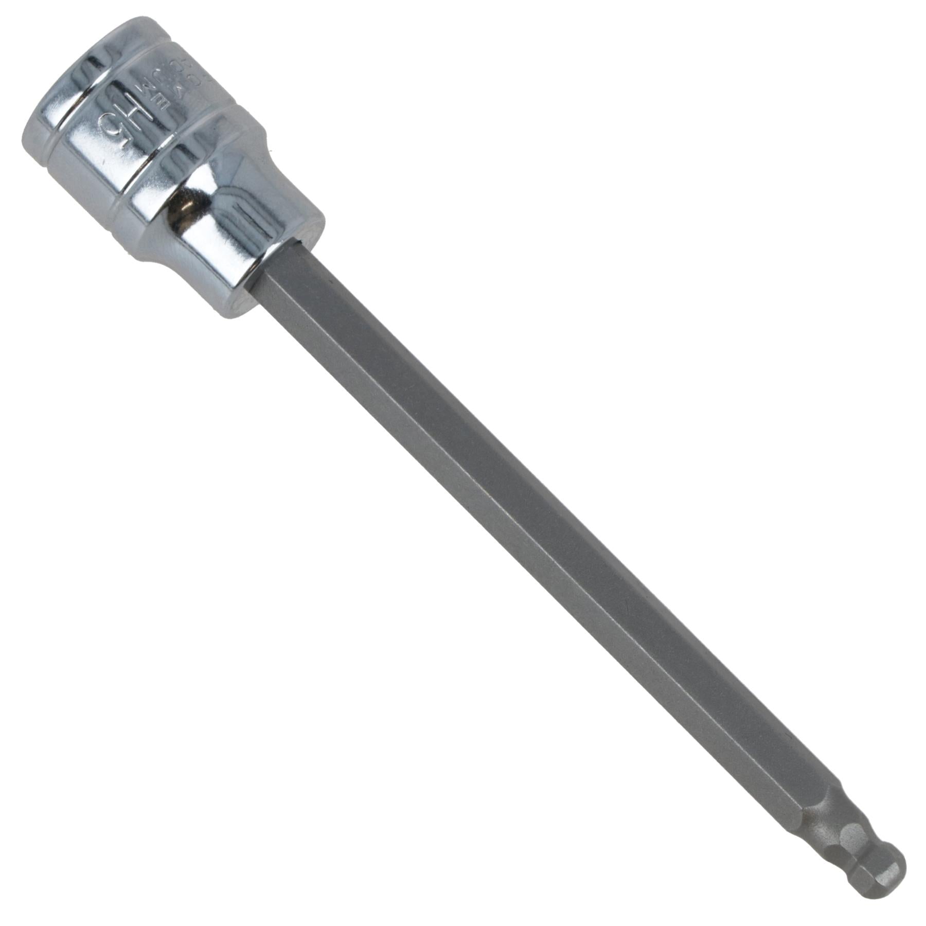 5mm 3/8" Drive Long Ball Ended Hex Allen Key Socket Bit 85mm Deep Reach CR-V
