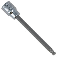 5mm 3/8" Drive Long Ball Ended Hex Allen Key Socket Bit 85mm Deep Reach CR-V