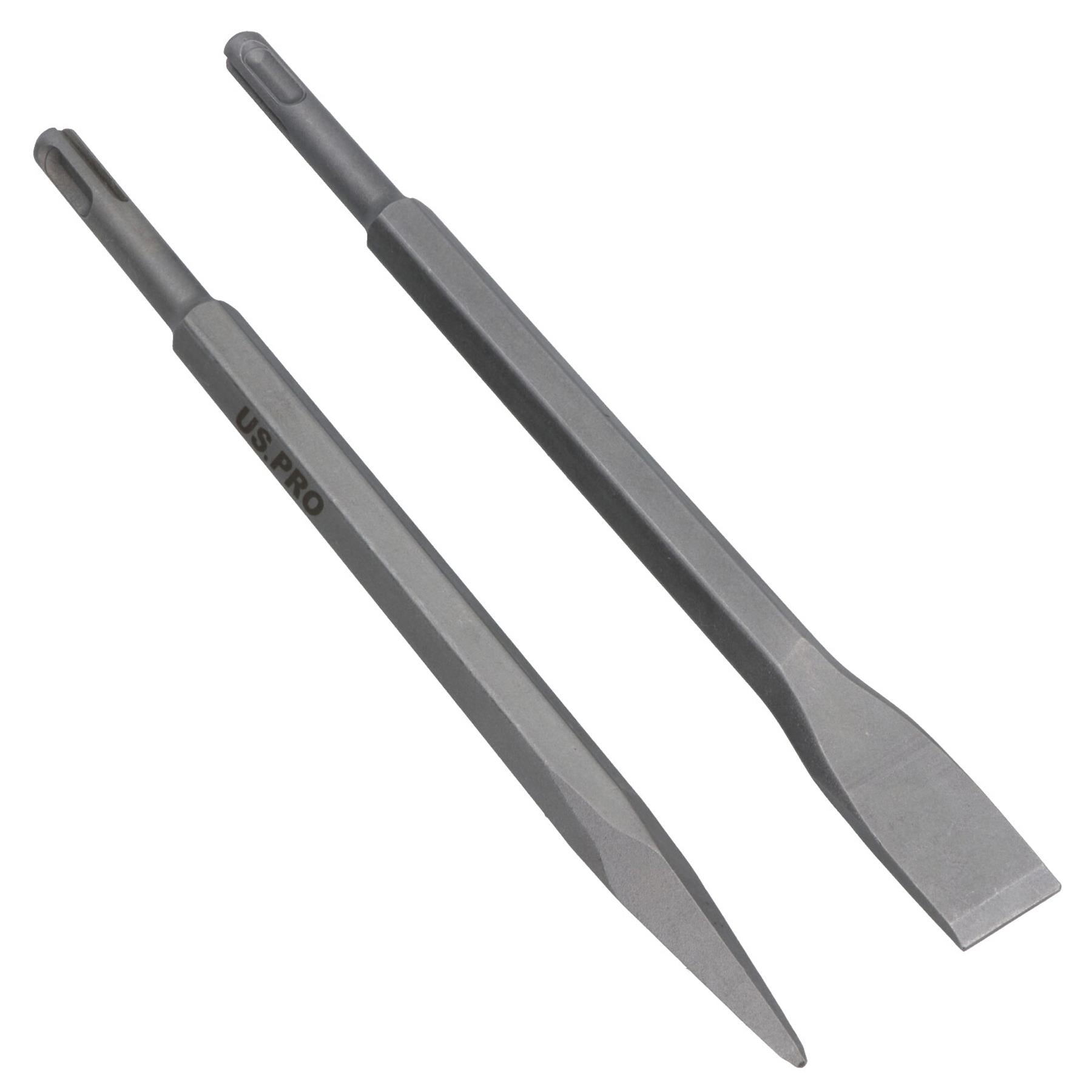 SDS Plus Shank Masonry Drill And Chisel Bit Set Tungsten Carbide Tips 10pc