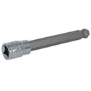 Embout de clé Allen à six pans creux à tête sphérique longue de 10 mm 3/8" CR-V de 85 mm de profondeur