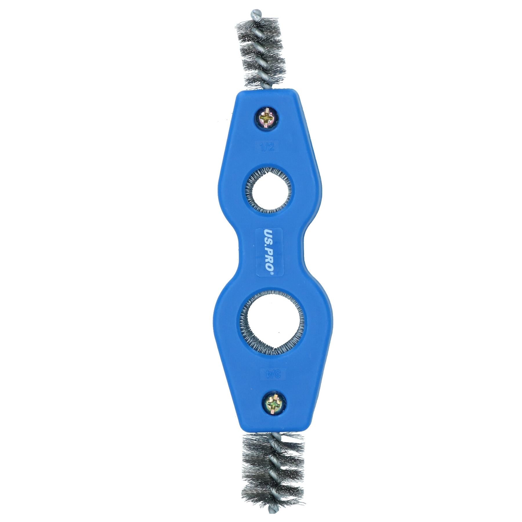 Double Ended Internal and External Pipe Cleaner Deburrer Deburring Brush 15 + 22mm