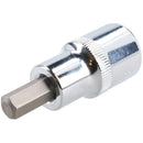 8mm Hex Bit Metric Allen Socket Male 1/2" Drive 55mm Length Strengthened Tip