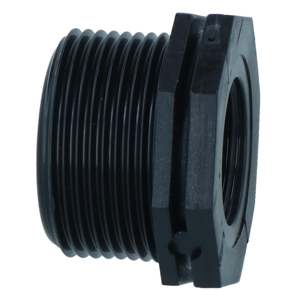 Polypropylene PP 1-1/4in – 3/4in Female – Male Pipe Threaded Reducing Bush