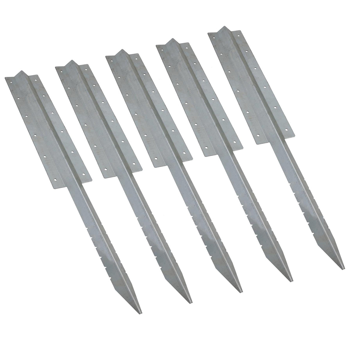 Garden Triple Sleeper Straight Support Spike Stake Galvanised Steel 930mm