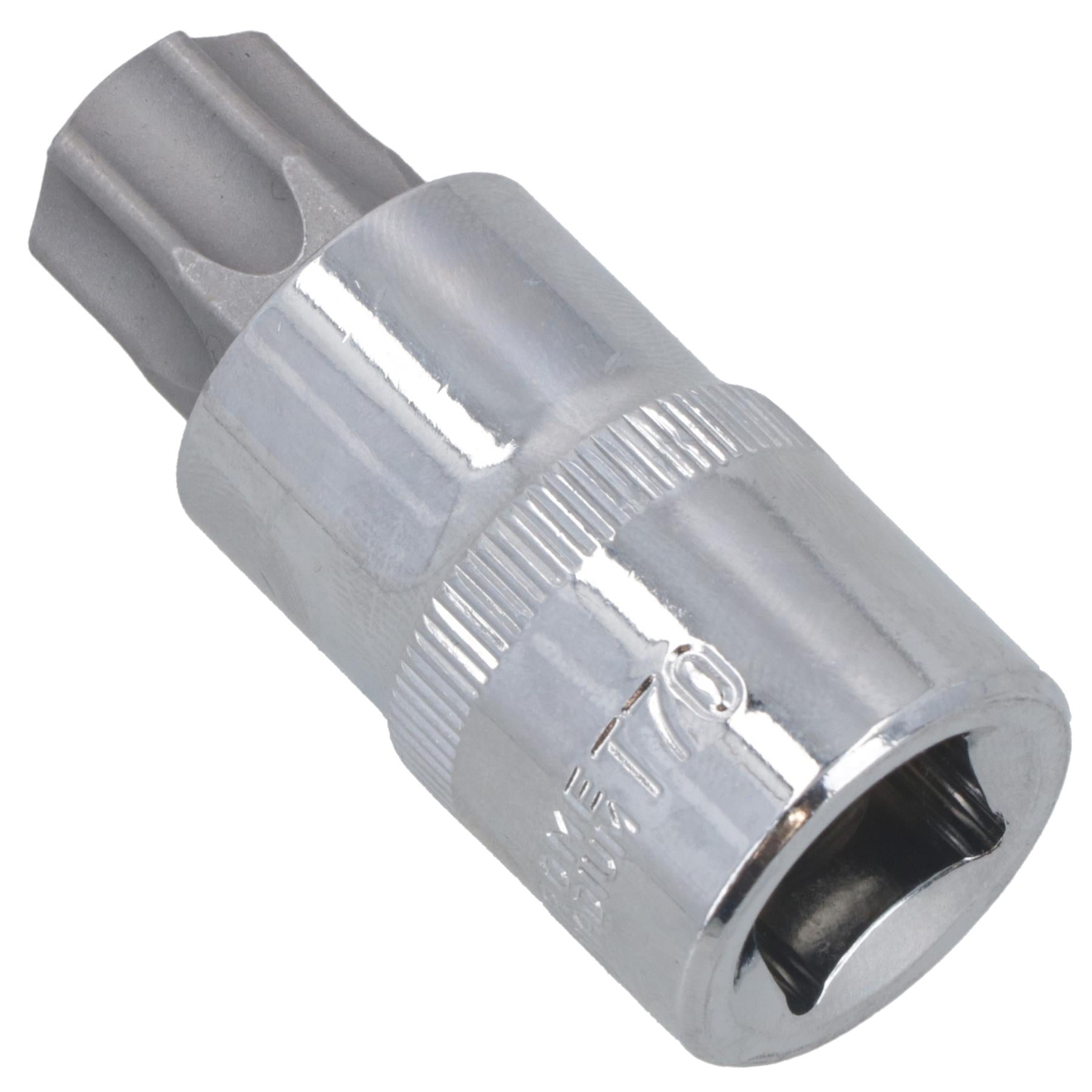 T70 x 55mm 1/2" Drive Torx Star Socket Male T-Star Cr-V Steel AU640