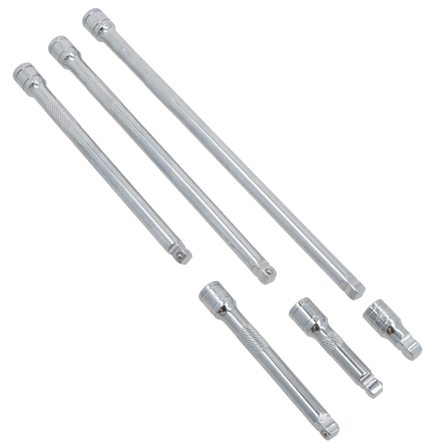 3/8" Drive Wobble Swivel Socket Extension Bar Set 38mm - 300mm 6pc