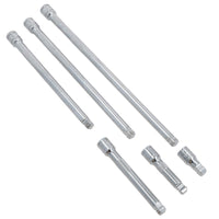 3/8" Drive Wobble Swivel Socket Extension Bar Set 38mm - 300mm 6pc
