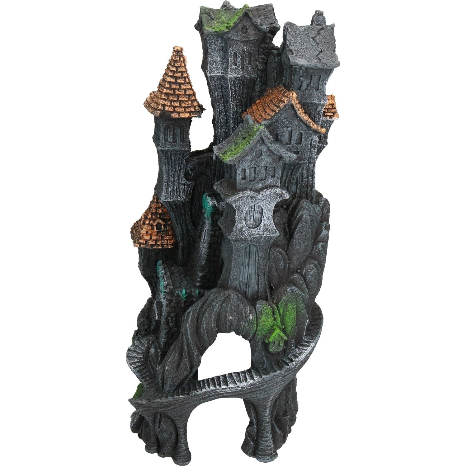 Ornement pour aquarium aquatique Darkness Falls Tower 14x14x30cm