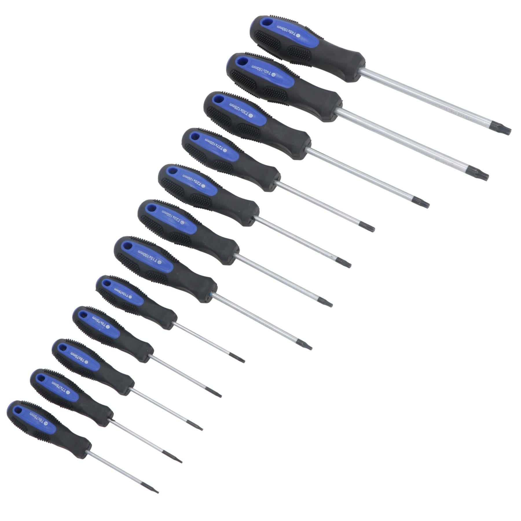 Manipulationssichere Torx-Sicherheitsschraubendreherbits T6 - T45, 12-teiliges Set, magnetische Spitzen