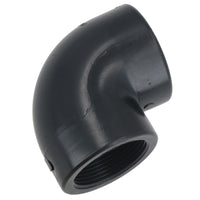 Polypropylene PP 1-1/4in BSP Female x Female Threaded 90° Elbow Connector