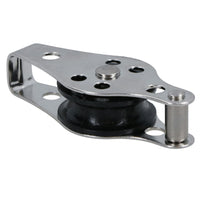 Marine Pulley Block With 25mm Diameter Nylon Wheel 316 Grade Stainless Steel