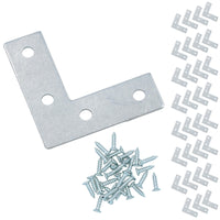 50mm (2in.) Corner Mending Plate Angle Bracket L Shape Reinforcing Repairing