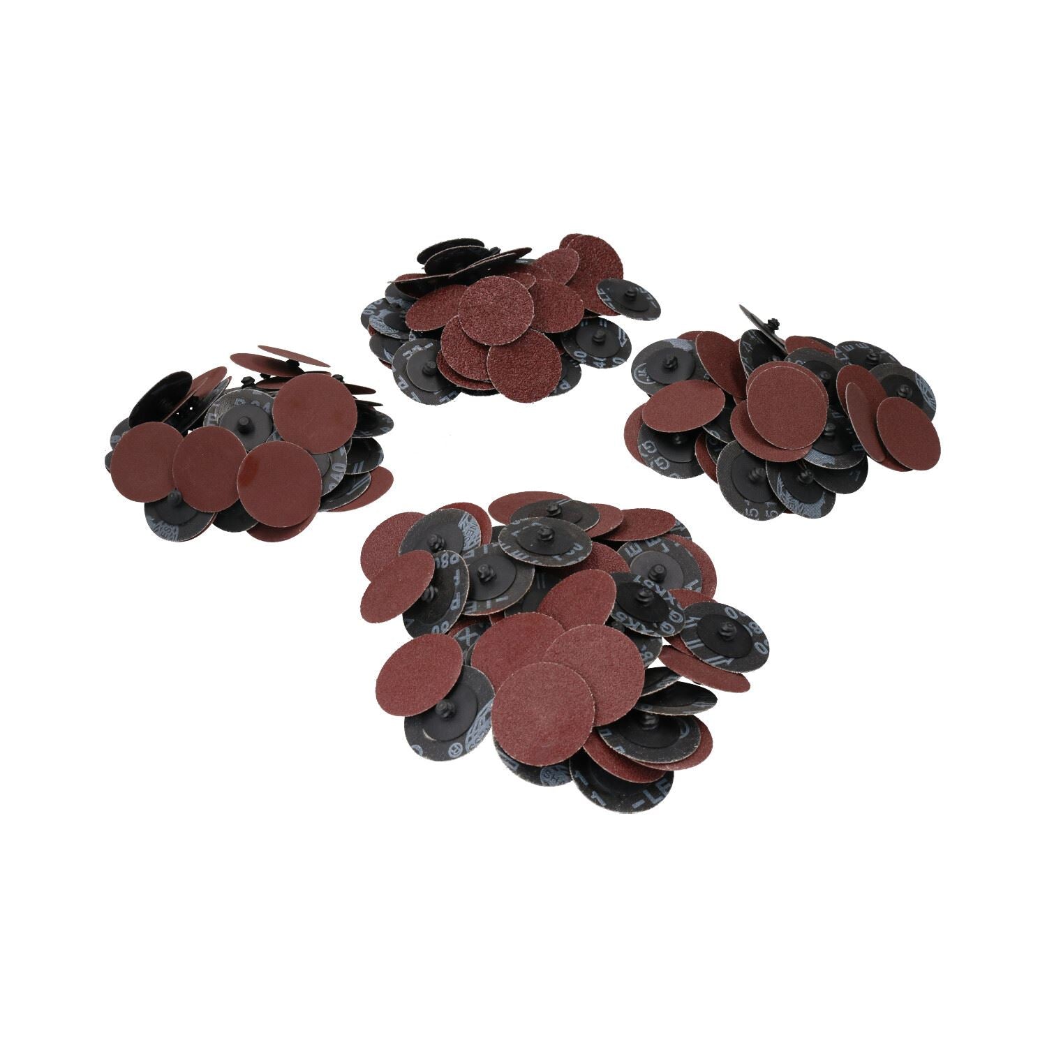 Quick Change Mixed Grit 50mm Sanding Discs 40 80 120 240 Grit 200pc Set