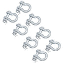 Galvanised Bow Shackle Safety Pin 5/8in (16mm) 3.25T to US Fed Spec
