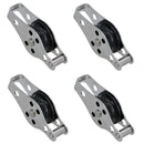 Marine Pulley Block With 25mm Diameter Nylon Wheel 316 Grade Stainless Steel